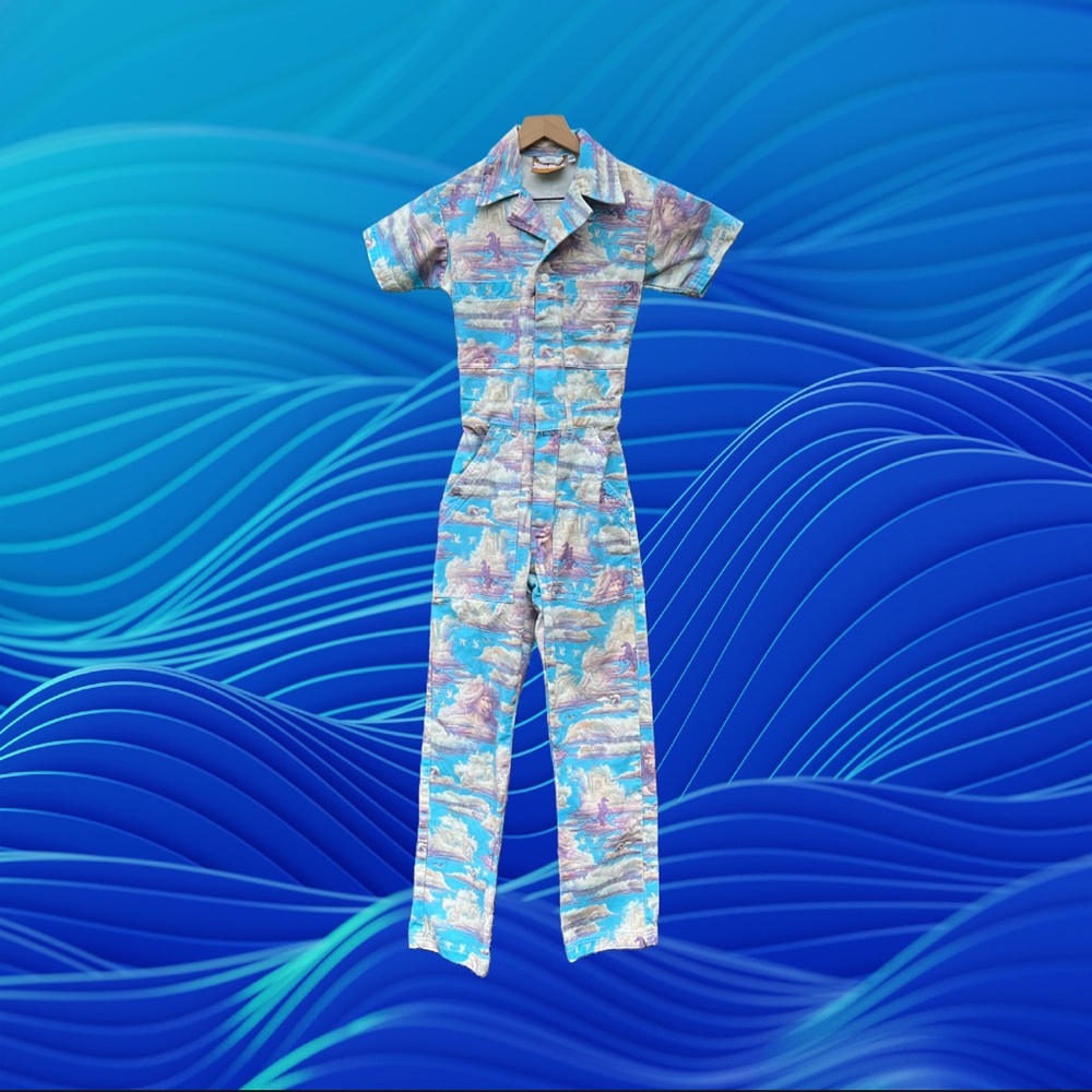 Big Bud Press Cloud Kingdom Short Sleeve Jumpsuit Size XXS